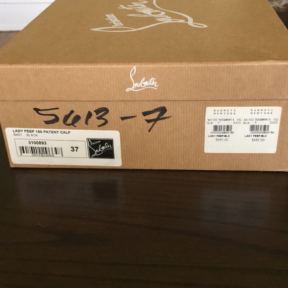 Christian Louboutin Lady Peep Patent Black - Picture 5 of 6